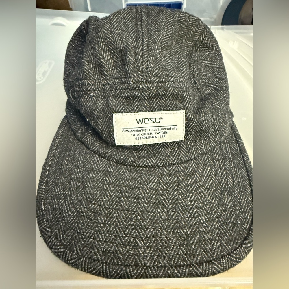 Wesc Charcoal Herringbone Cap